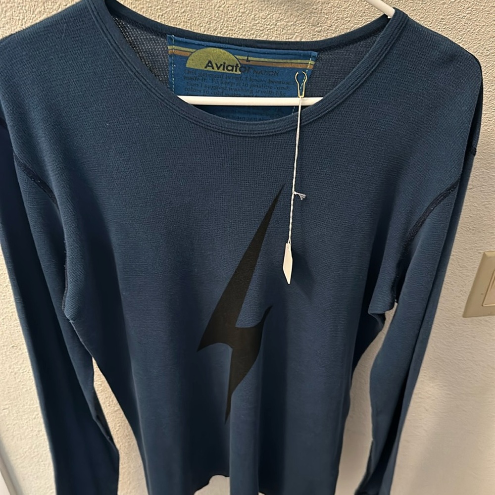 Aviator Nation size large blue thermal